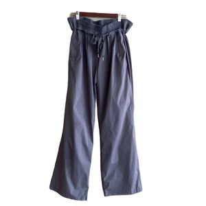 Lululemon athletica Wide Leg High Waisted Studio Pant Grey 12